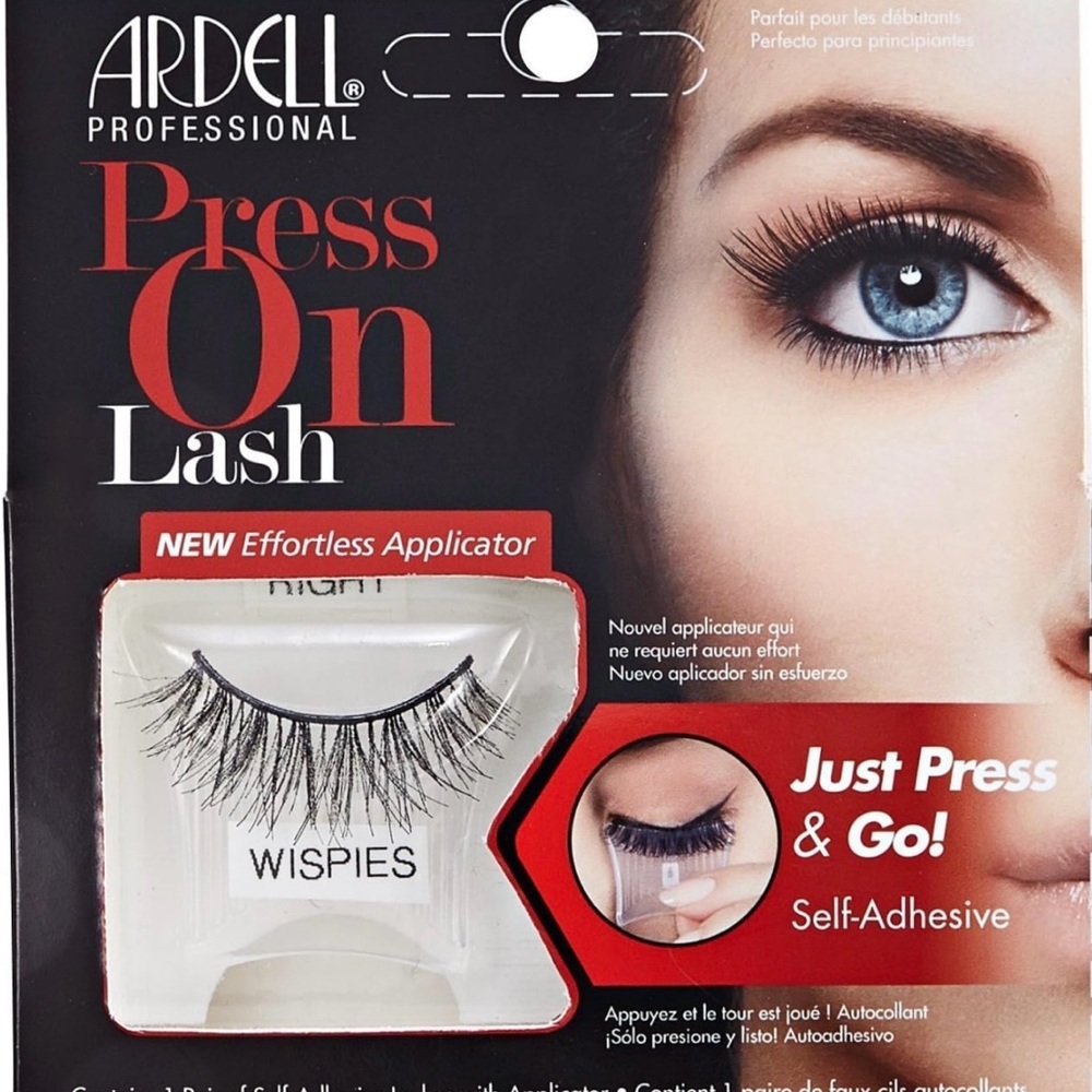 Ardell Press On Lash Self-Adhesive Wispies Black